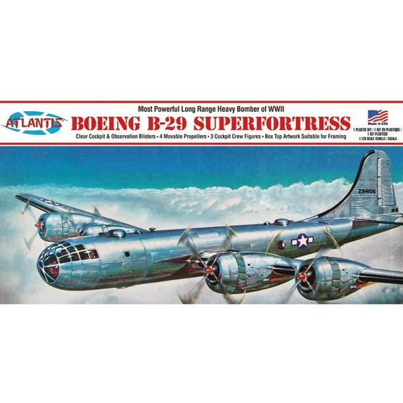 ATLANTIS MODEL Boeing B-29 Superfortress 1:120 Scale Model Kit