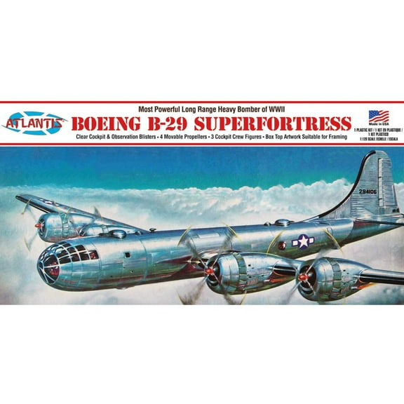 ATLANTIS MODEL Boeing B-29 Superfortress 1:120 Scale Model Kit
