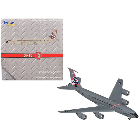 Boeing KC-135R Stratotanker Aircraft "Ohio Air National Guard" United States Force (63-8013) Gray "Gemini Macs" 1/400 Diecast Model Airplane by GeminiJets