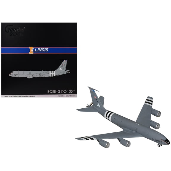 Boeing KC-135R Stratotanker Tanker Aircraft "Illinois Air National Guard" (63-7981) United States Force "Gemini 200" Series 1/200 Diecast Model by GeminiJets