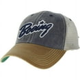thumbnail image 1 of Boeing Vintage Script Logo Navy/Dark Tan Ball Cap  HAT-41052, 1 of 2