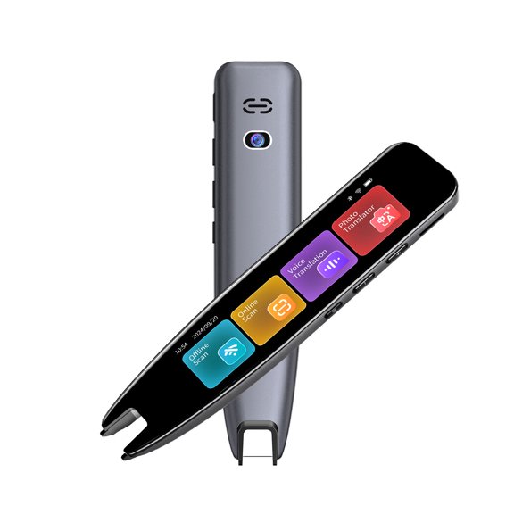 Boeleo Translator Pen&Scan Reader Pen for Language Learners&Dyslexia&Learning Difficulties&Kids & Adults,OCR Translation Pen&Pen Scanner,Text to Speech Device for 142 Language(Grey)