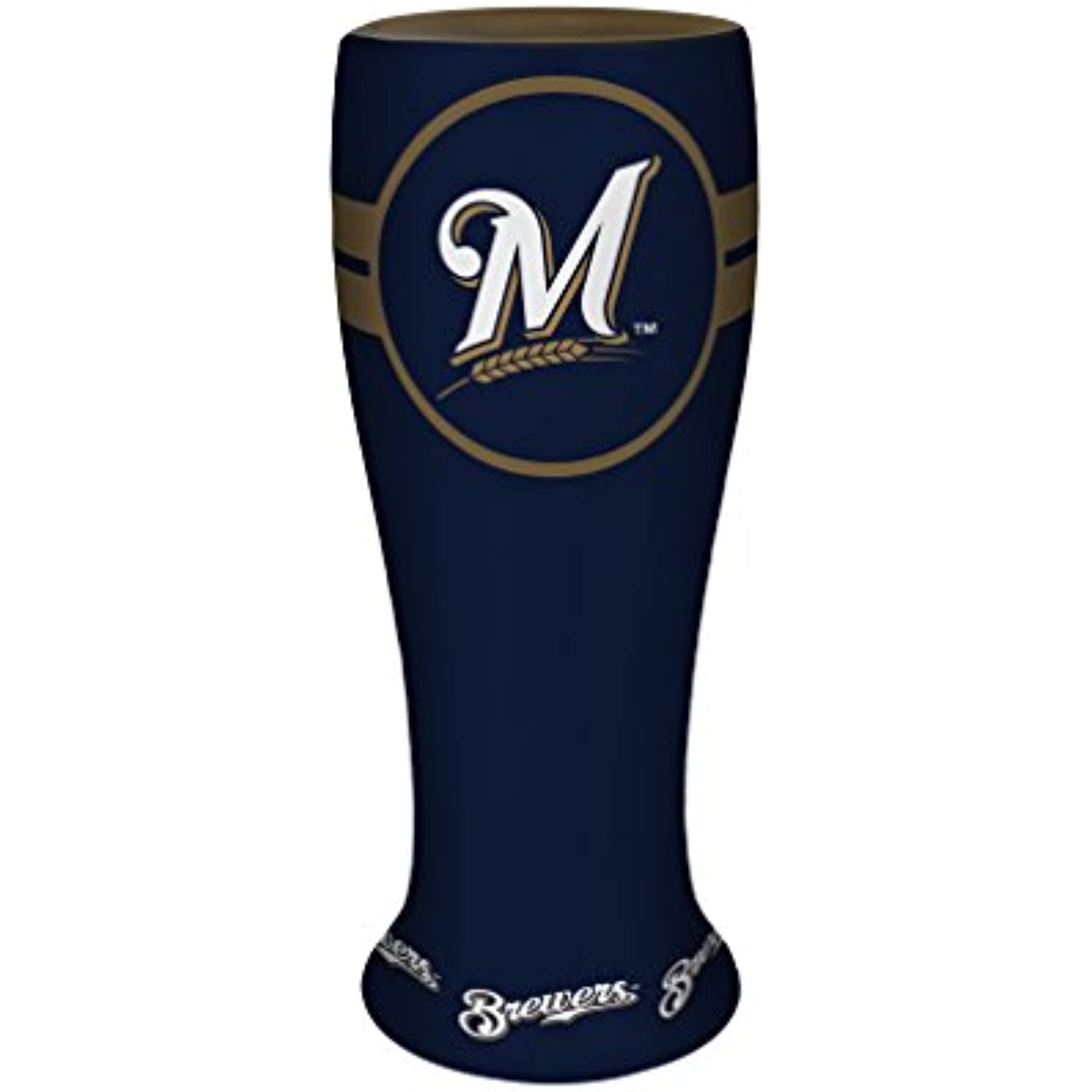 Boelter Brands MLB Milwaukee Brewers Collectible Ceramic Pilsner, 2.5