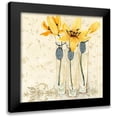 thumbnail image 1 of Boem, O. 20x20 Black Modern Framed Museum Art Print Titled - Inspired Yellow, 1 of 5