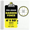 thumbnail image 1 of 4' x 50' White Multi-Purpose Garden Fence, 1 of 7