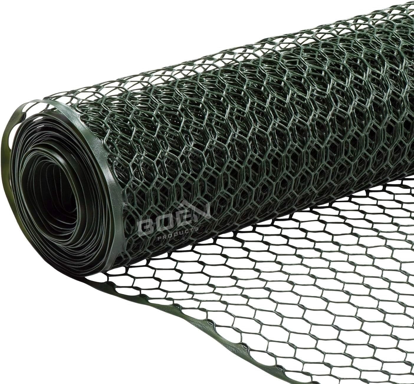 Boen - Plastic Hex Chicken Wire Mesh Temporary Fence Roll (3' x 25 ...
