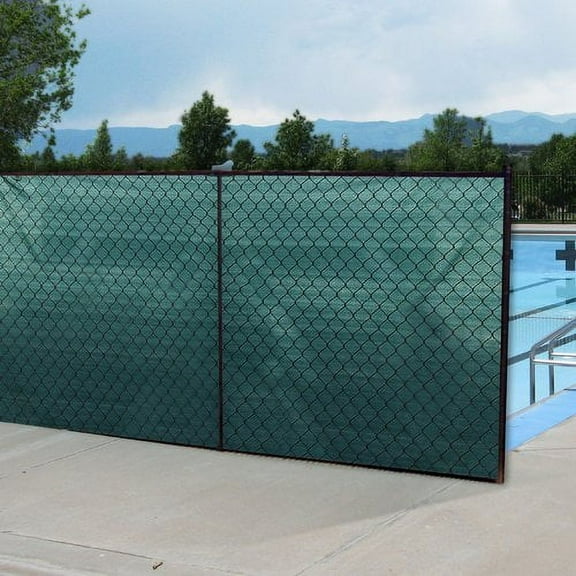 Boen Privacy Fence Netting Green 8' x 50', w/ Woven Eyelets