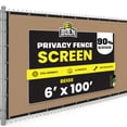thumbnail image 1 of Boen Privacy Fence Screen 6' x 100' Beige, 90% Privacy for Chain Link Fence, Yard & Patio, 1 of 9