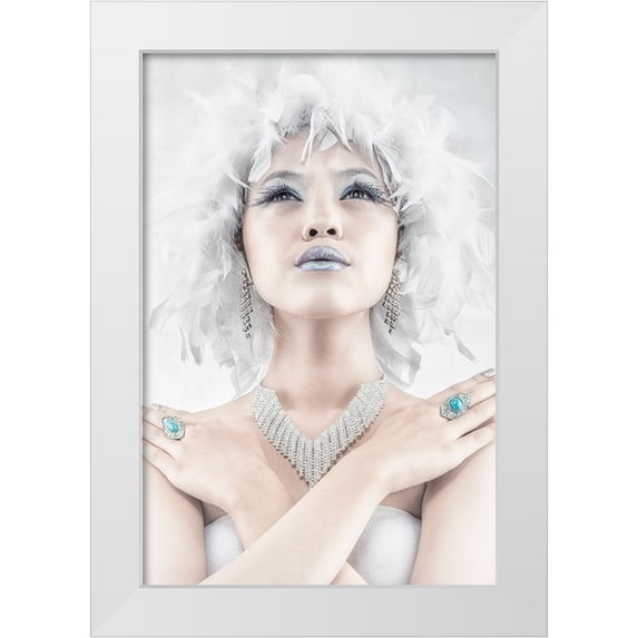 Boer, Faldhy 17x24 White Modern Wood Framed Museum Art Print Titled - The Swan Queen