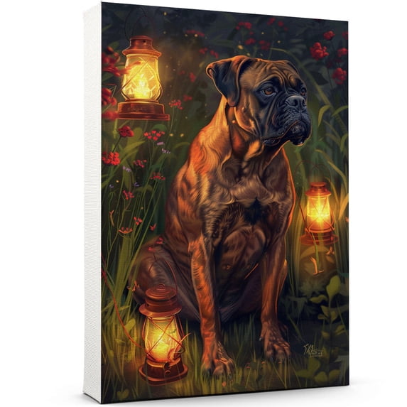 Boerboel Artwork Dog Colorful Poster - Boerboel Dog Canvas Wall Art For Bedroom Decor - Nursery Wall Decor - Men Gifts