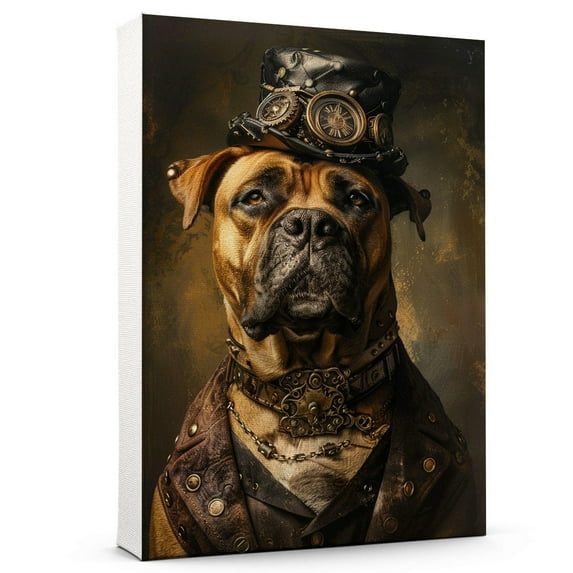 Boerboel Dog Canvas Painting Canvas Art Prints Bathroom Artwork for Wall Living Room Bedroom Bathroom Wall Art Framed Art Wall Decor Wood Wall Hanging Art