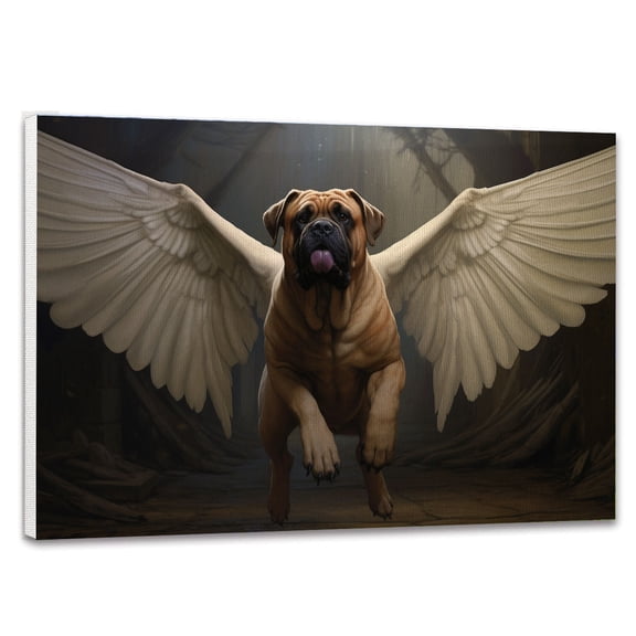 Boerboel Dog Memorial Gifts - Waiting At The Door Canvas - Dog Memorial Frames Canvas, Memorial Gift For Pet Loss, Loss Of Dog, Pet Bereavement Gift, Pet Sympathy Gift