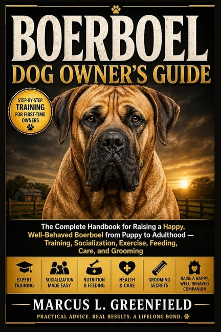 Boerboel Dog Owner's Guide: The Complete Handbook for Raising a Happy, Well-Behaved Boerboel from Puppy to Adulthood - T, (Paperback)