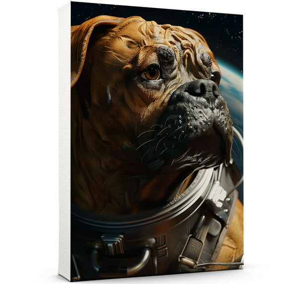Boerboel Dog Wall Decor - Space Wall Decor - Space Wall Art - Funny Dog Wall Art Poster - Cute Dog Home Decor - Dog Themed Gifts
