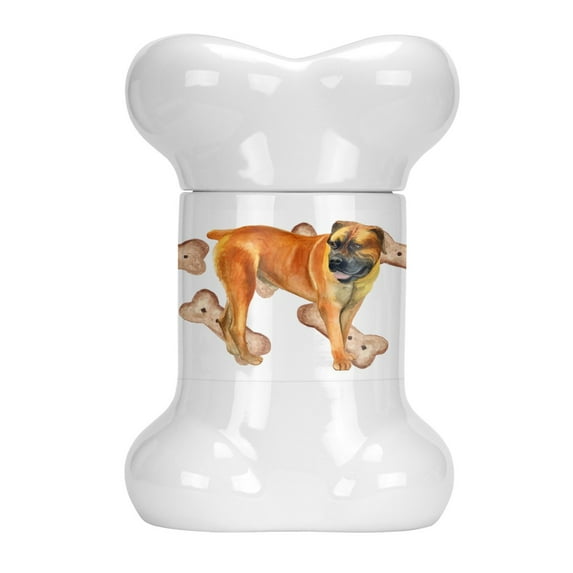Boerboel Mastiff Bone Shaped Treat Jar