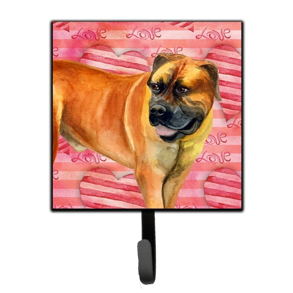 Boerboel Mastiff Love Leash or Key Holder Red
