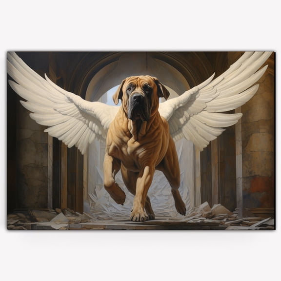 Boerboel Pet Memorial Canvas - Dog Memorial Gifts for Loss of Dog, Bereavement Gifts for The Loss of Pet - Pet Memorial Gifts - Dog Cat Memorial Poster