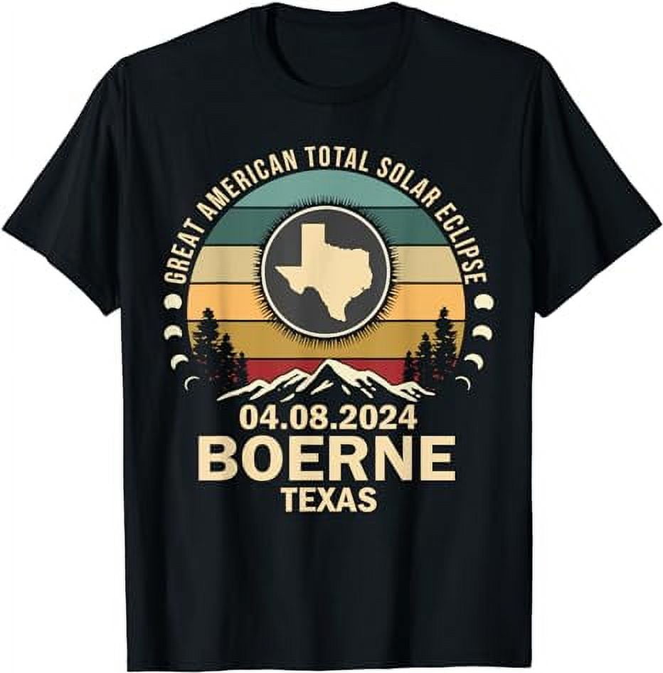 Boerne, Texas Total Solar Eclipse 2024 TShirt