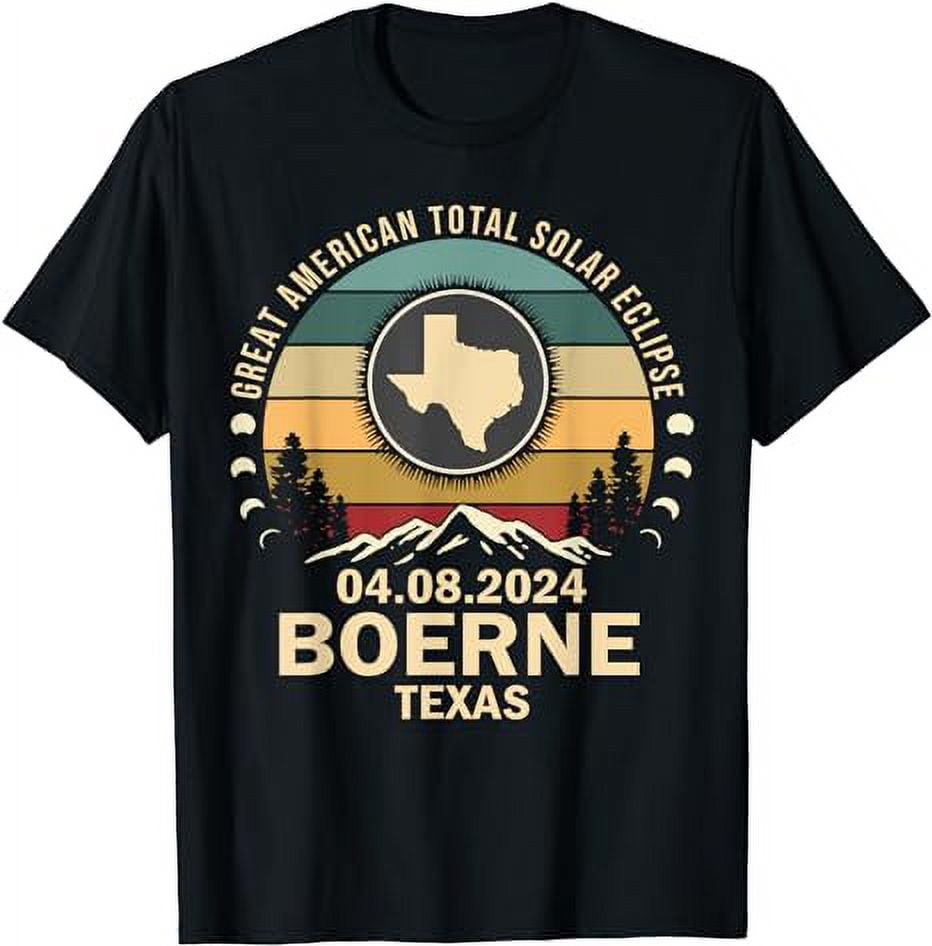 Boerne, Texas Total Solar Eclipse 2024 TShirt