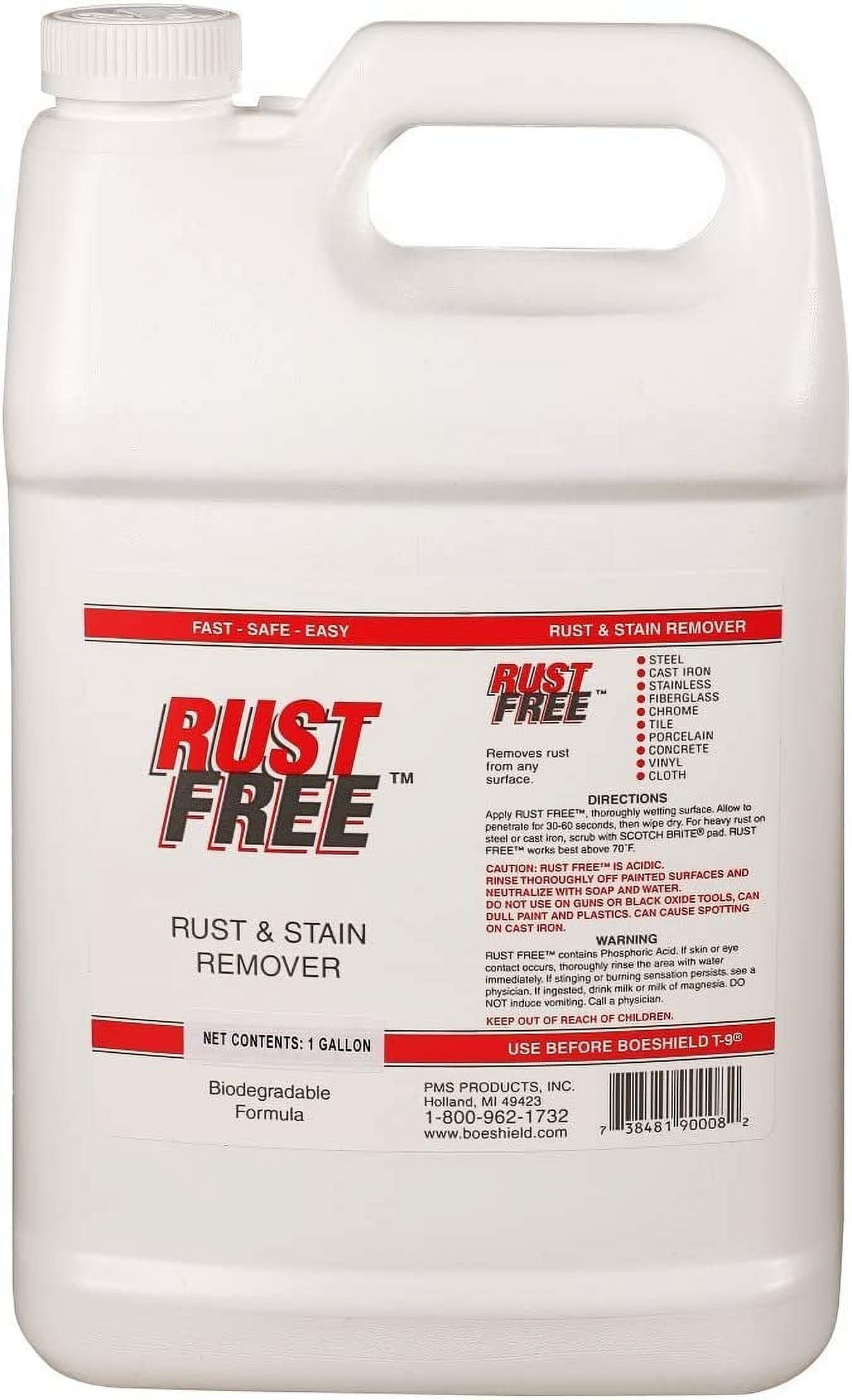 Boeshield RustFree Rust and Stain Remover, 1 gallon