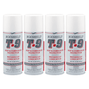Boeshield T-9 Rust & Corrosion Protection/Inhibitor and Waterproof Lubrication, 12 oz. 4 Pack