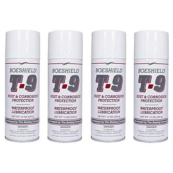 Boeshield T-9 Rust & Corrosion Protection/Inhibitor and Waterproof Lubrication, 12 oz. (4 Pack)