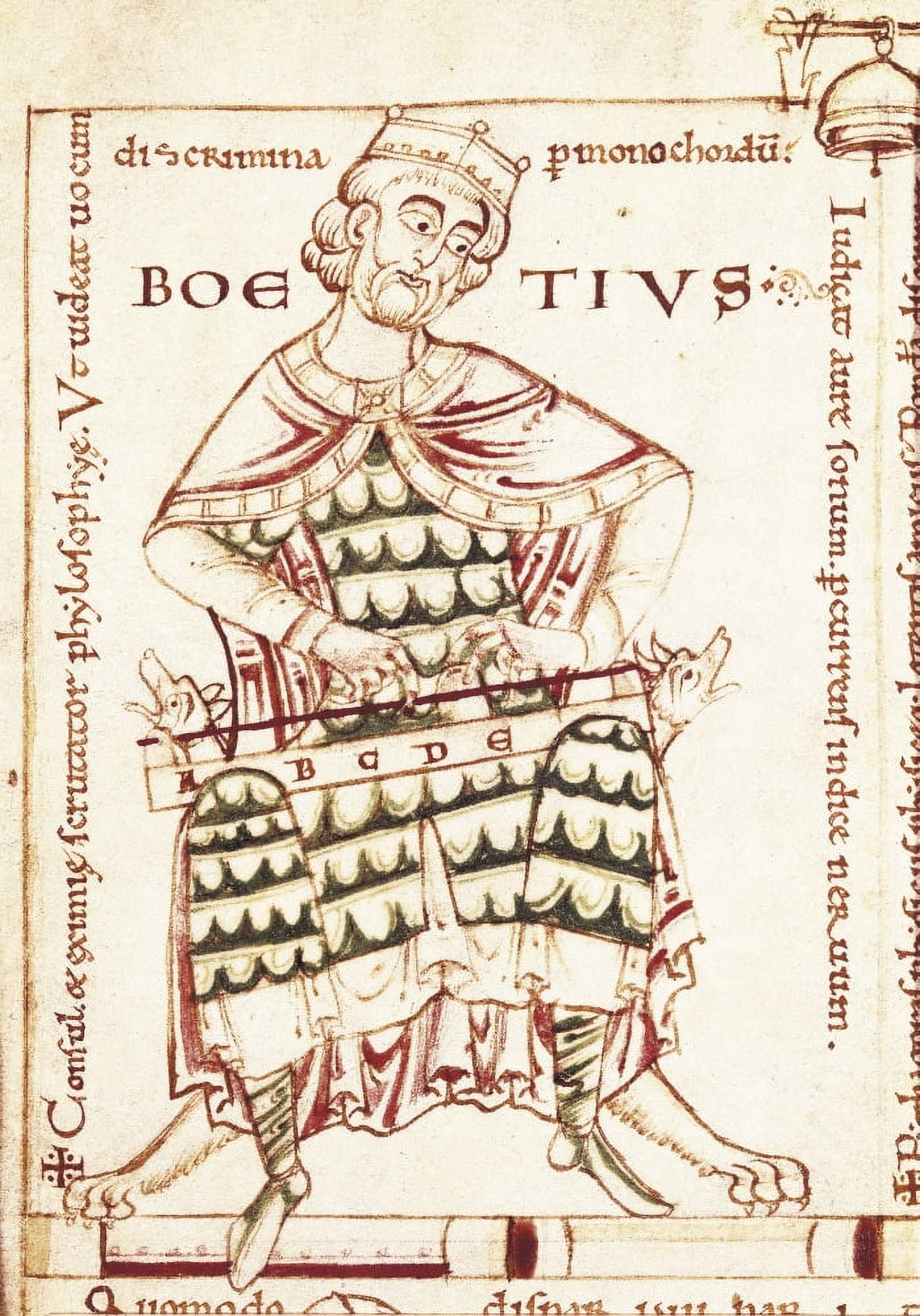Boethius Anicius Manlius Severinus (480-524) Canvas Art - (24 x 36)