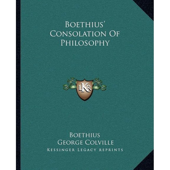 Boethius' Consolation Of Philosophy (Paperback)