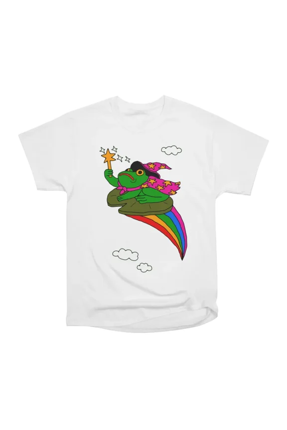Bog the Wizard Frog T-Shirt Tee Gift For Him Merch For Her Apparel For Friend