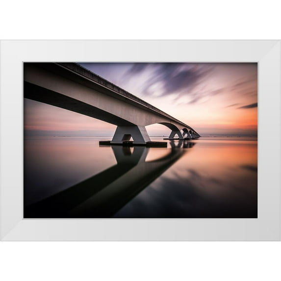 Bogaerts, Sus 18x13 White Modern Wood Framed Museum Art Print Titled - Morning Colors