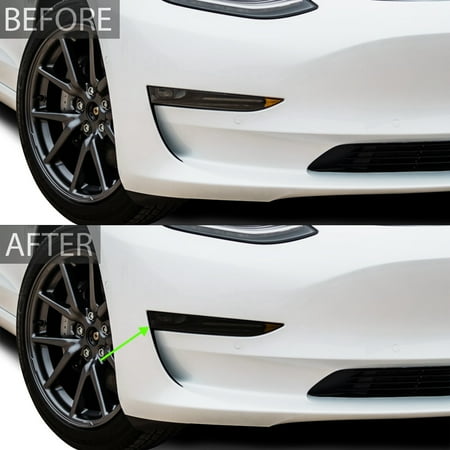 Bogar Tech Designs Fog Light Tint Kit Compatible with and Fits Tesla Model 3, Dark Smoke