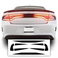 thumbnail image 1 of Bogar Tech Designs Tail Light Race Track Bat Vinyl Overlay Decal Cover Compatible with Dodge Charger 2015-2021 - Gloss Black, 1 of 5