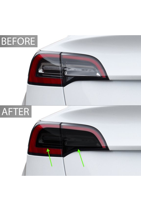 Tail Light Tint Kit Compatible with and Fits Tesla Model 3, Dark Smoke