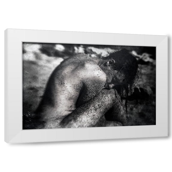 Bogdan Bousca 4x14 White Modern Wood Framed Wall Art Titled - Watermark
