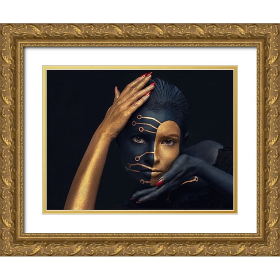 Bogdan R, Mihai 32x25 Gold Ornate Wood Framed with Double Matting Museum Art Print Titled - FULCRUM