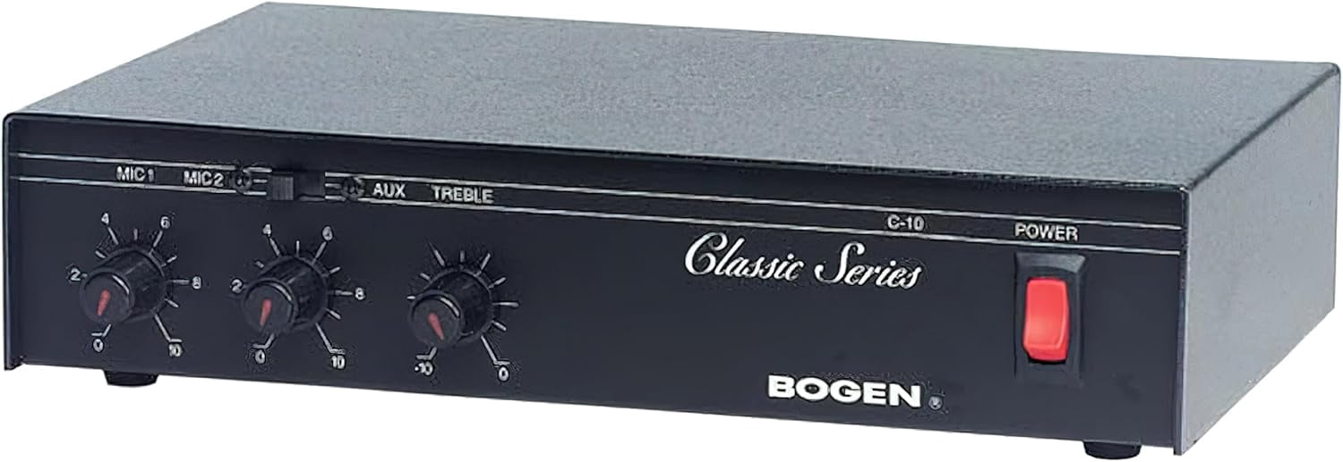 Bogen C10 Public Address Mixer Amplifier, 10 Watts, Commercial PA ...