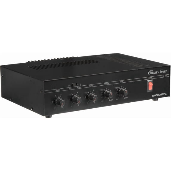 Bogen C100 Public Address Mixer Amplifier, 100 Watts, 4 Input Mixer Amp ...
