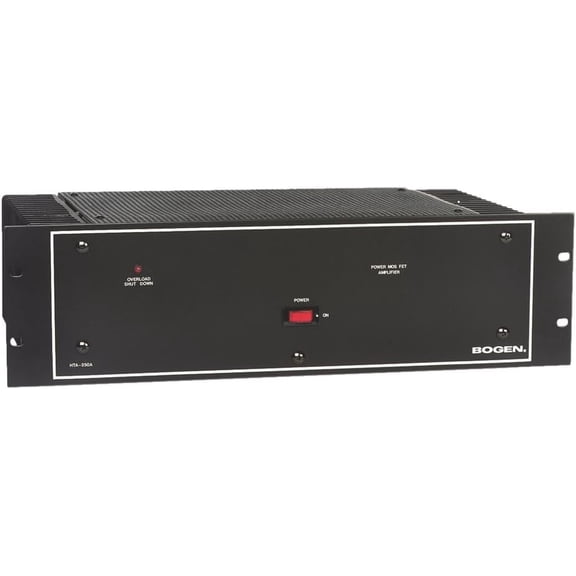 Bogen HTA250A 250 W Mono Power Amplifier with Multiple Output Taps, Power MOSFET Technology, Thermal & Overload Protection