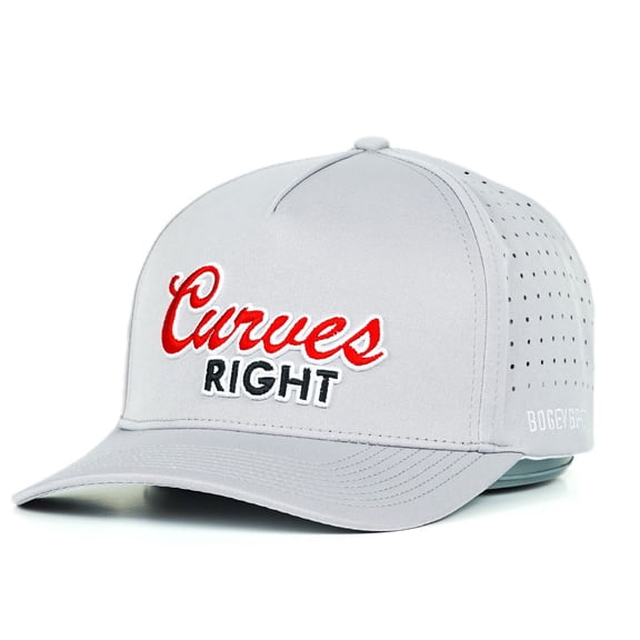 Bogey Bros Golf Curves Right Performance Hat Gray