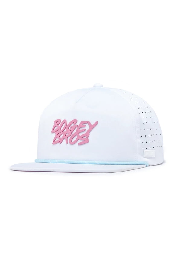 Da 90's Flat Bill Snapback Hat White