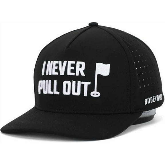 Bogey Bros Golf I Never Pull Out Performance Rope Hat Navy