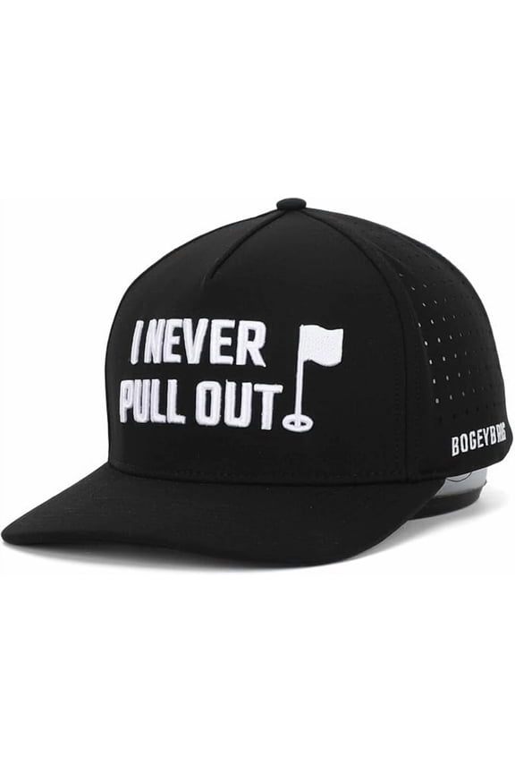 Golf I Never Pull Out Performance Rope Hat Navy