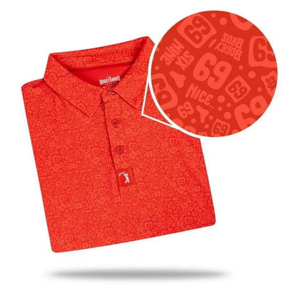 Bogey Bros Golf Mens Going Low Polo Small Going Low Small