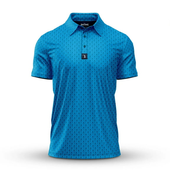 Bogey Bros Golf Mens Mt. Crushmore Polo Small Mt. Crushmore Small