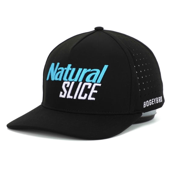 Bogey Bros Golf Natural Slice Performance Hat Black