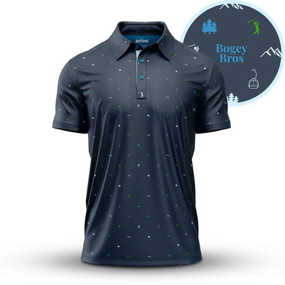 Bogey Bros Golf Pine Polo Pine XXL