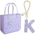 thumbnail image 1 of Bogg Bag Accessories,Bogg Bag Charms Keychain for Women Girls,Letter Charms for Beach Bitty Bogg Handbags Tote Bags, 1 of 10