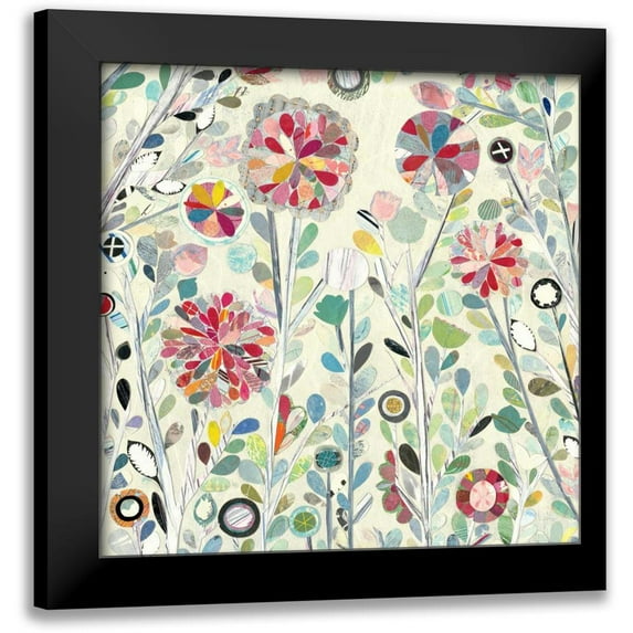 Boggs, Candra 15x15 Black Modern Framed Museum Art Print Titled - Spring Blossoms Crop