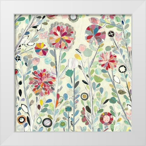 Boggs, Candra 15x15 White Modern Wood Framed Museum Art Print Titled - Spring Blossoms Crop