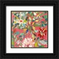 thumbnail image 1 of Boggs, Candra 20x20 Black Ornate Wood Framed with Double Matting Museum Art Print Titled - Red and Pink Dahlia III, 1 of 4